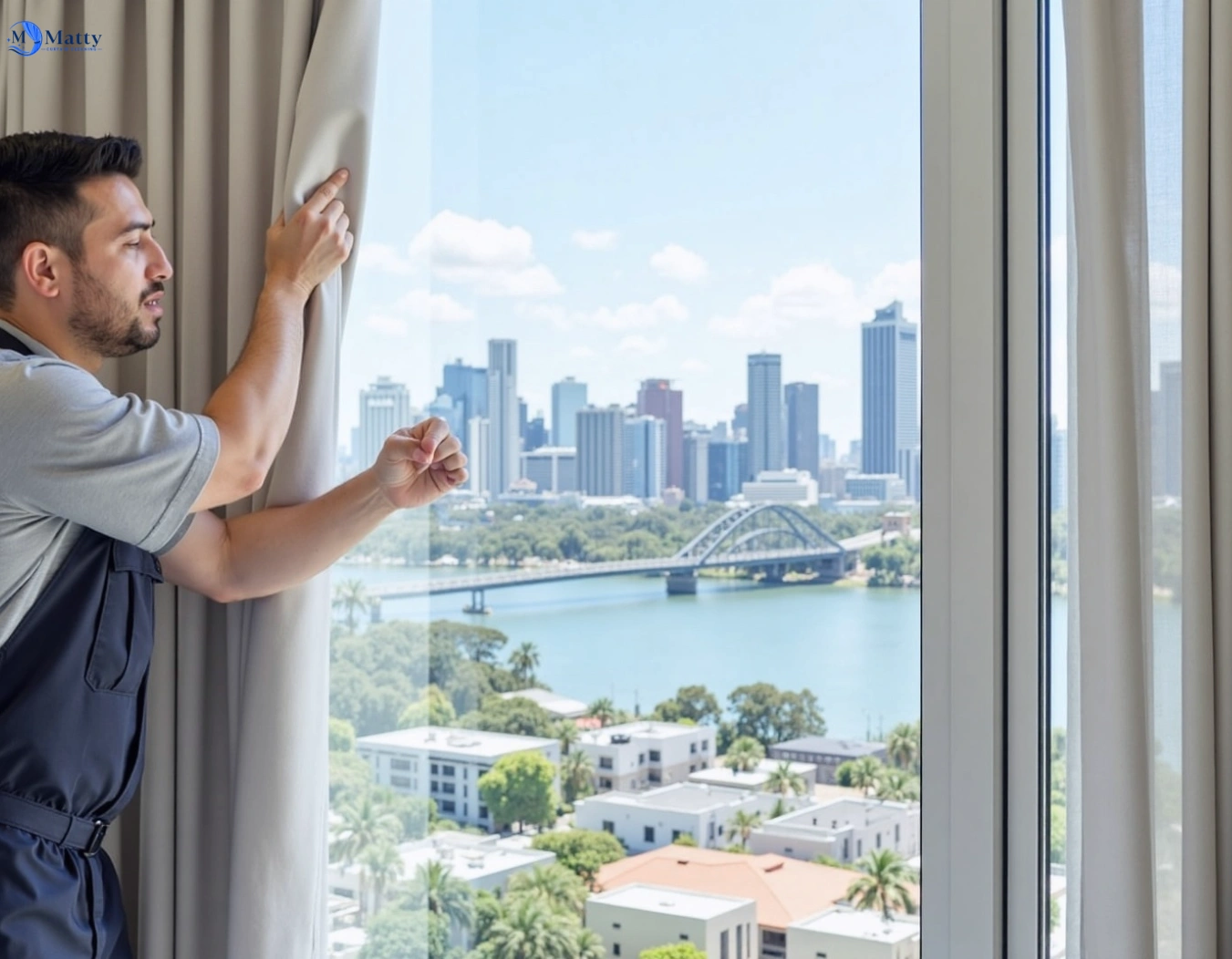 Professional curtain steam cleaning service kiels-mountain QLD by Matty Curtain Cleaning